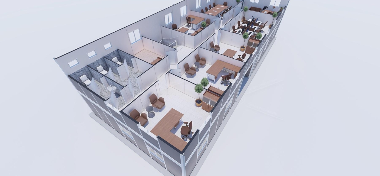 385m² Prefabrik Ofis Binası