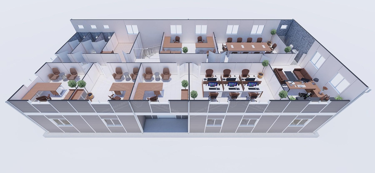 385m² Prefabrik Ofis Binası