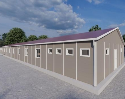 387m² Prefabrik Yatakhane Binası