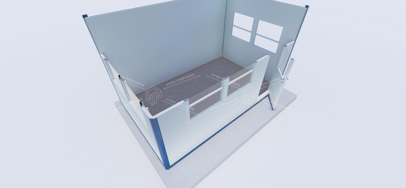 400 x 250 Sandviç Panel Kabin 