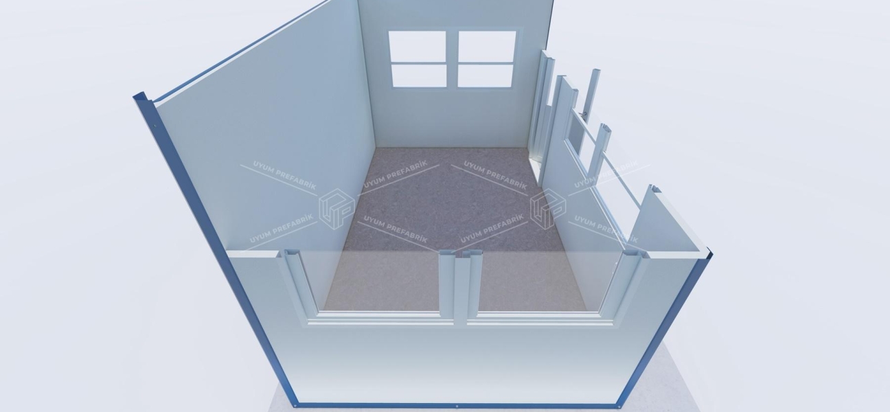 400 x 250 Sandviç Panel Kabin 