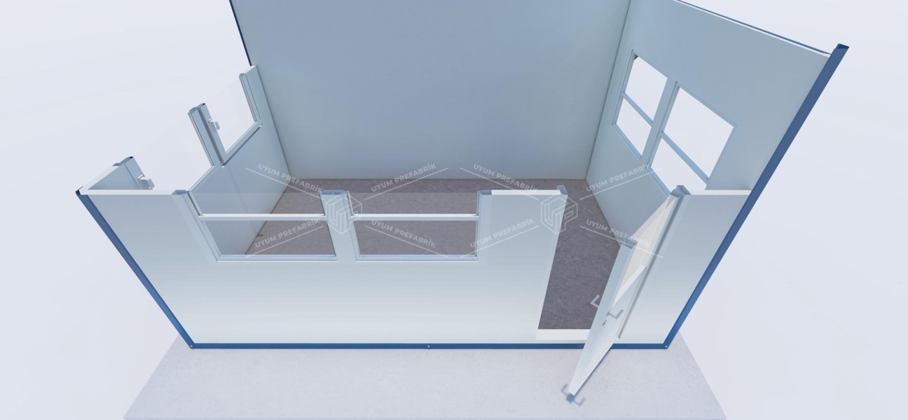 400 x 250 Sandviç Panel Kabin 