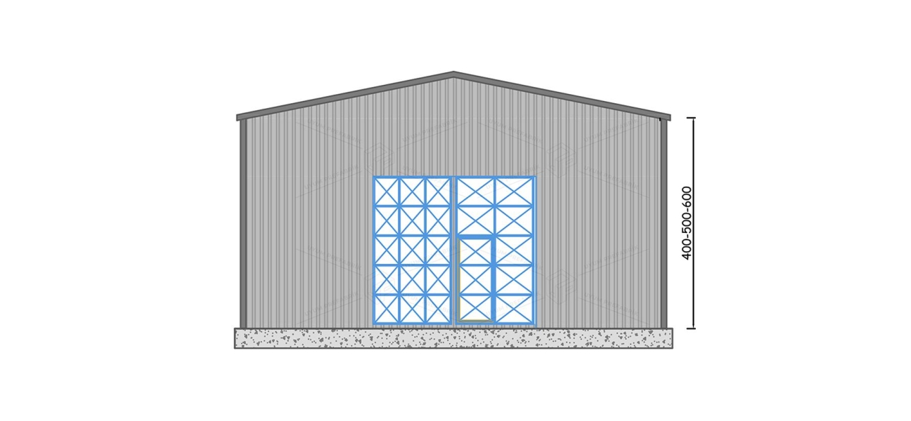 400m² Steel Hangar Building
