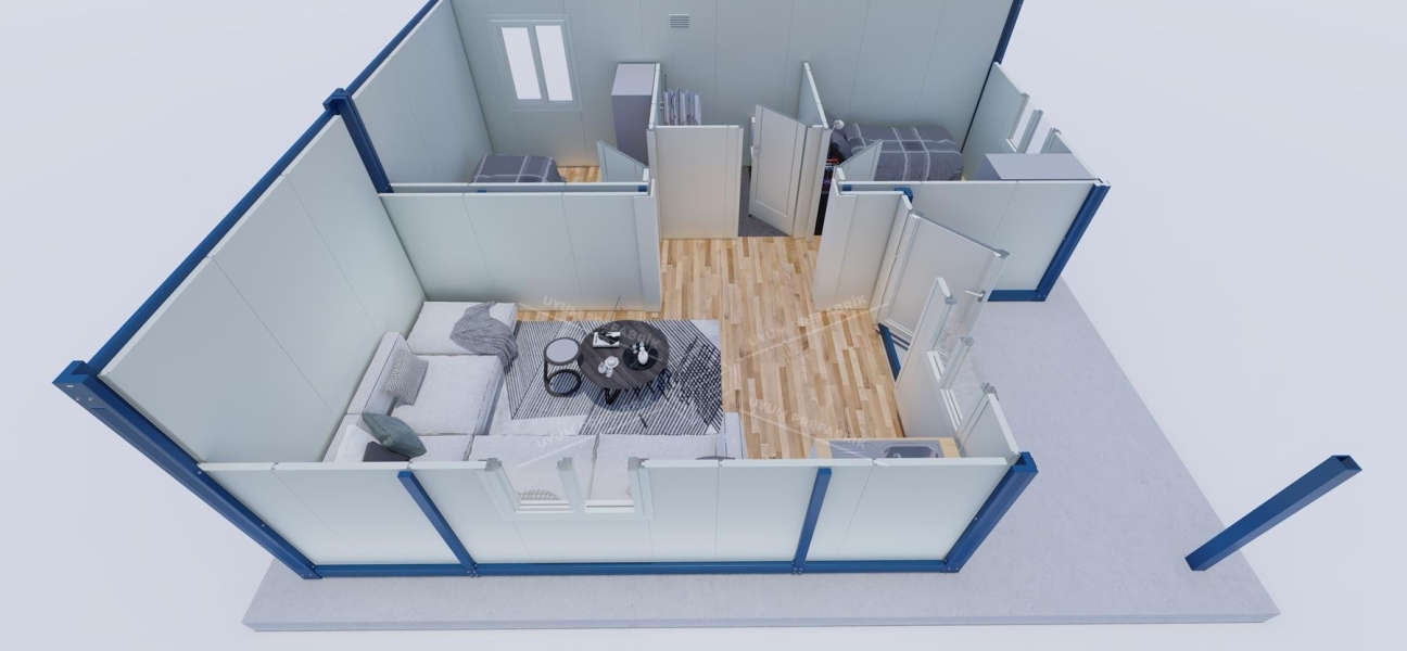 42m² Container homes