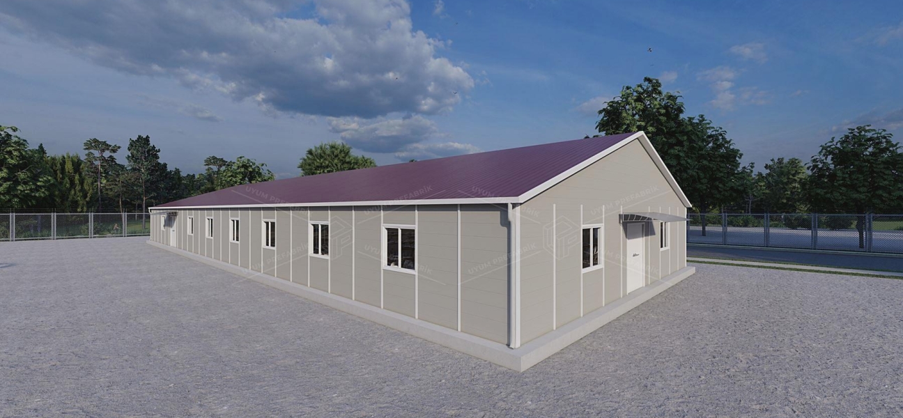 433m² Prefabrik Yemekhane Binası