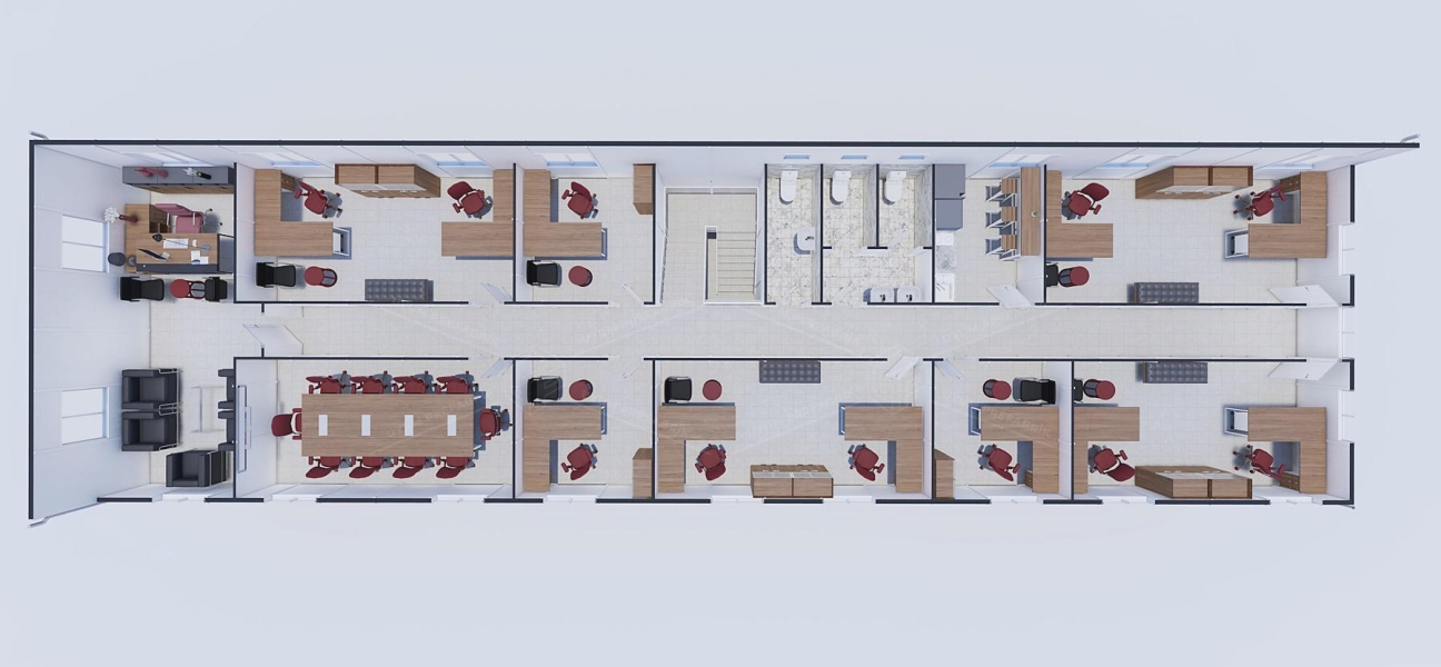 440m² Prefabricated Office Building