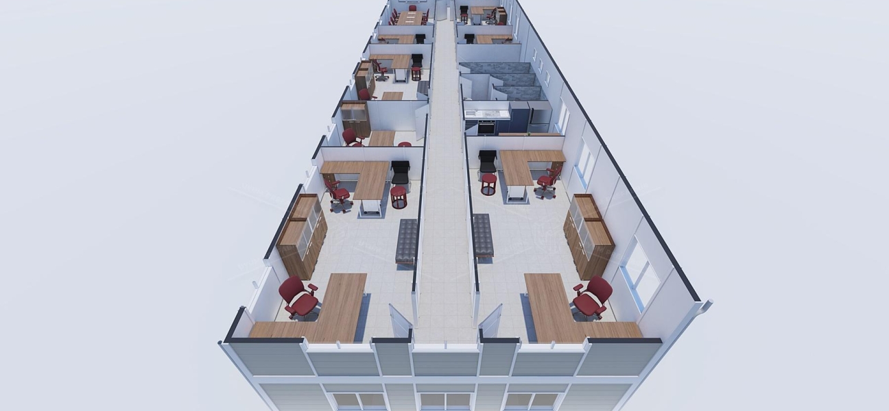 440m² Prefabricated Office Building