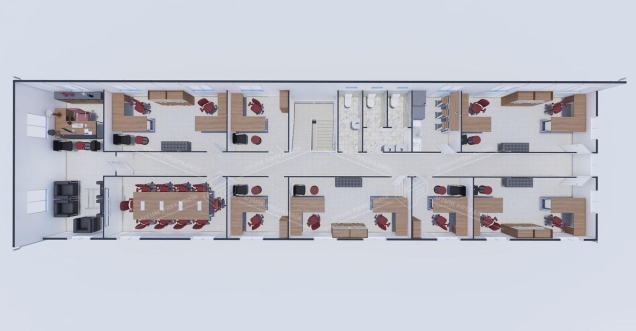 440m² Prefabricated Office Building