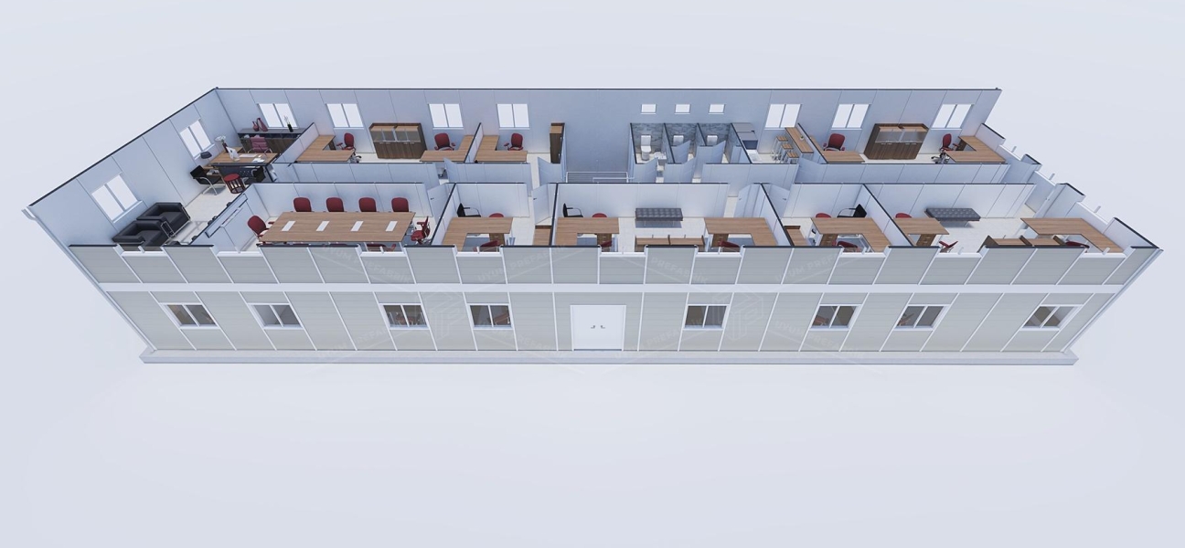 440m² Prefabrik Ofis Binası