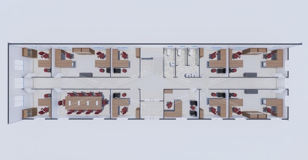 440m² Prefabrik Ofis Binası