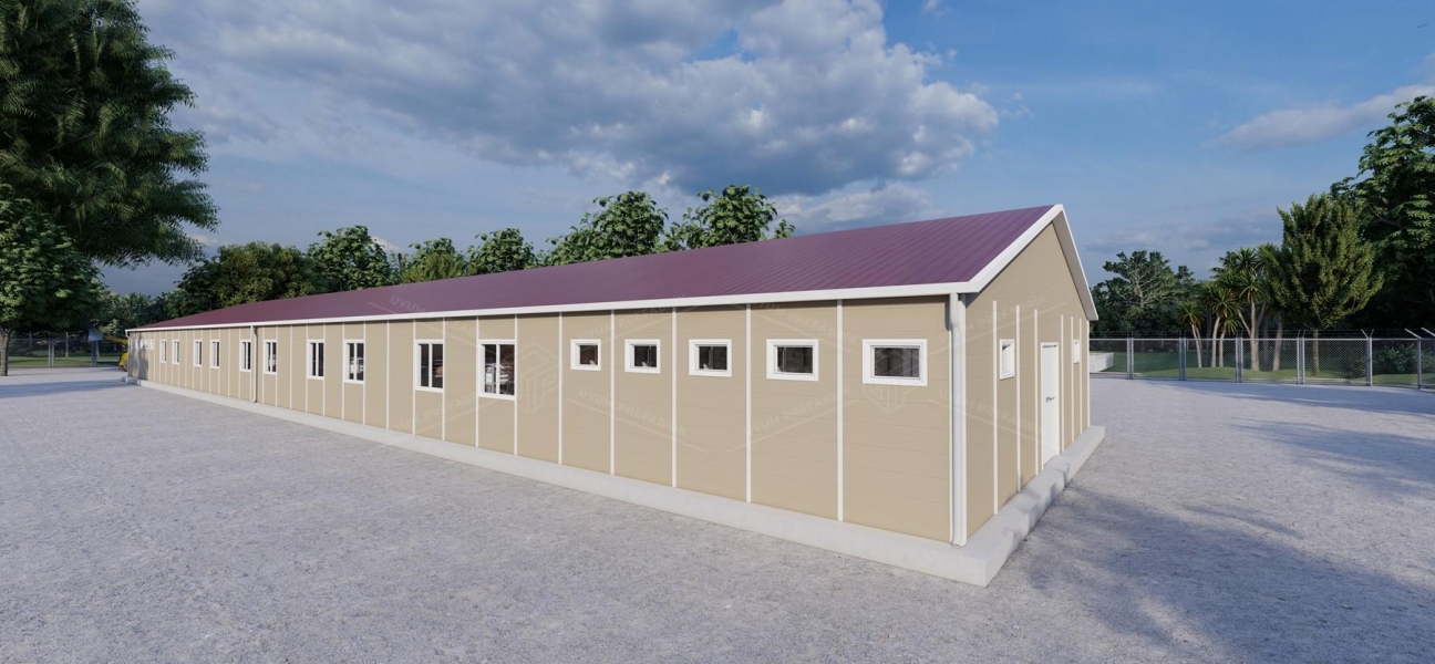 450m² Prefabrik Yatakhane Binası