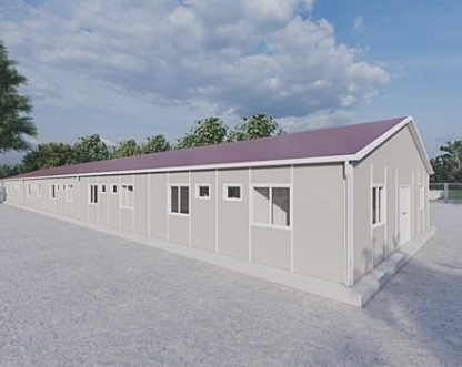 464m² Prefabrik Yatakhane Binası