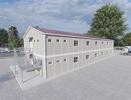 475m² (237,5+237,5) Prefabricated Dormitory Building