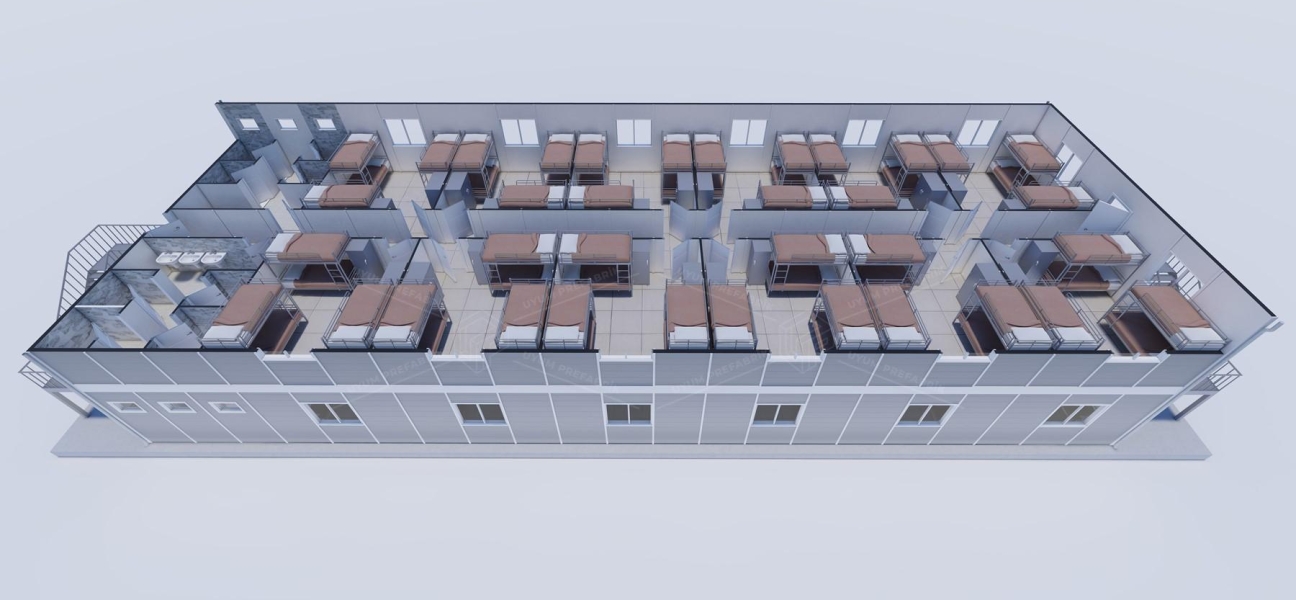 475m² (237,5+237,5) Yatakhane Binası