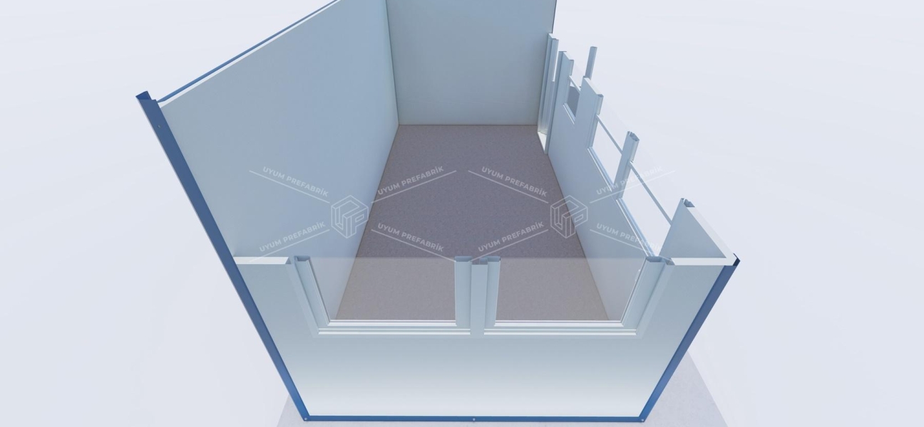 500 x 250 Sandviç Panel Kabin 