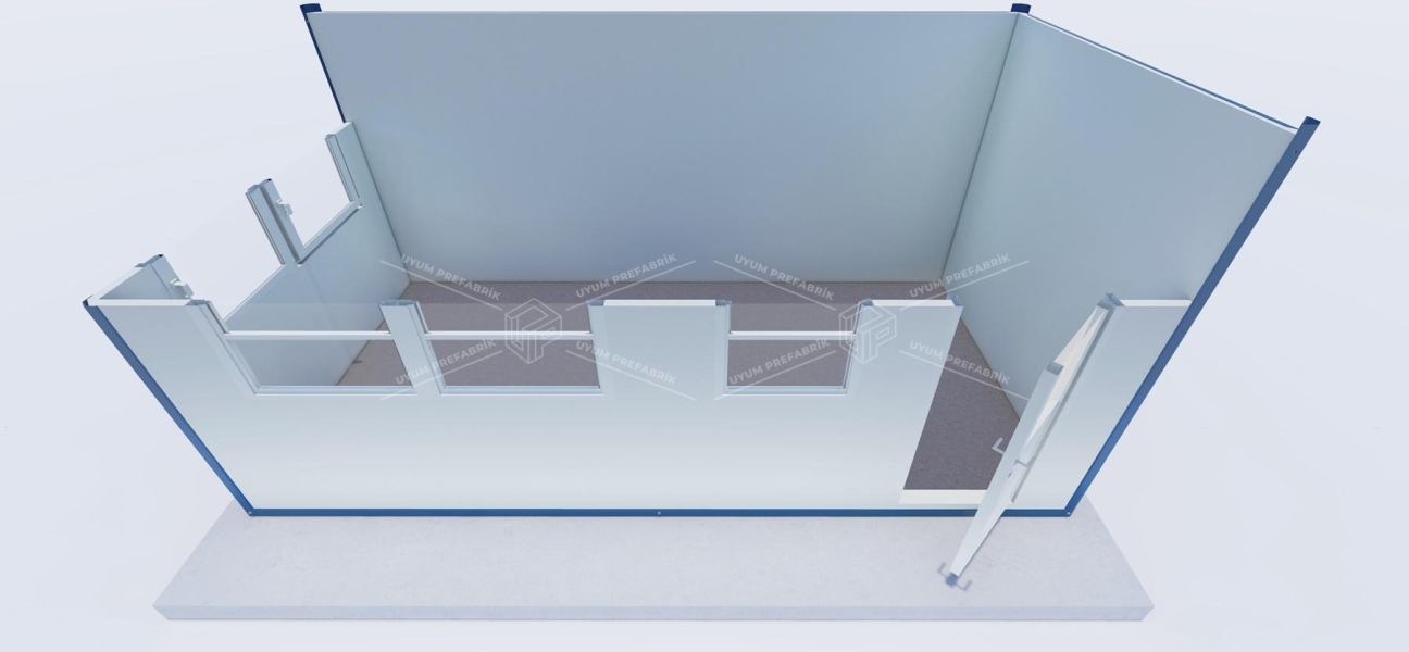 500 x 250 Sandviç Panel Kabin 