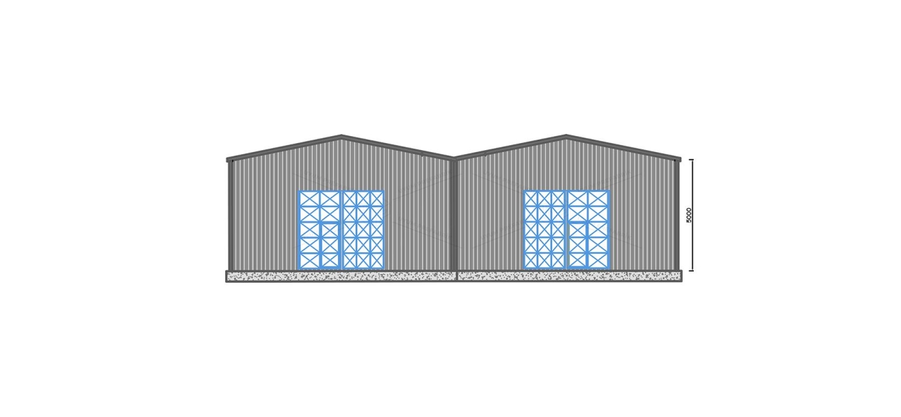 500m² Çelik Hangar Binası 