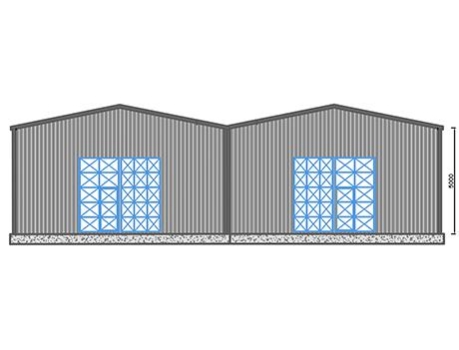 500m² Çelik Hangar Binası 