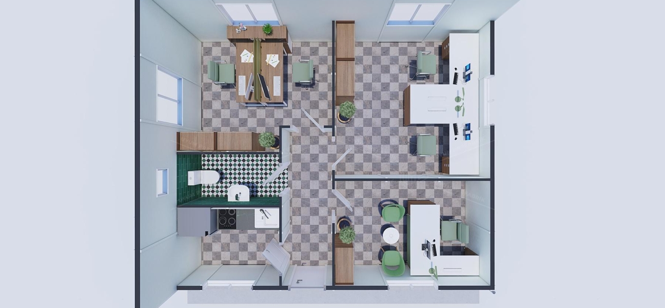 50m² Prefabricated Office Building