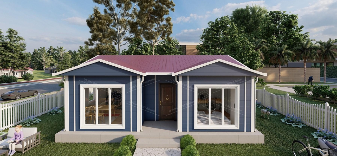 52m² Aytepe Tek Katlı Prefabrik Ev 