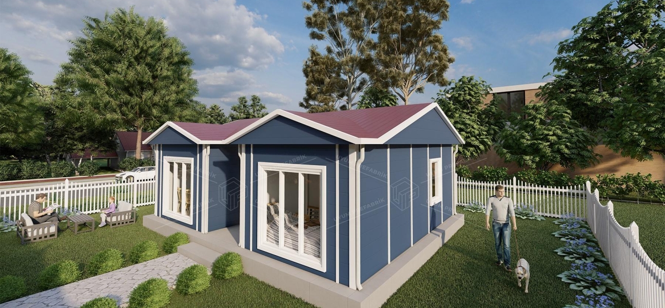 52m² Aytepe Tek Katlı Prefabrik Ev 