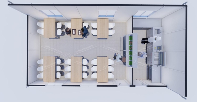 53m² Prefabricated Dining Hall Building