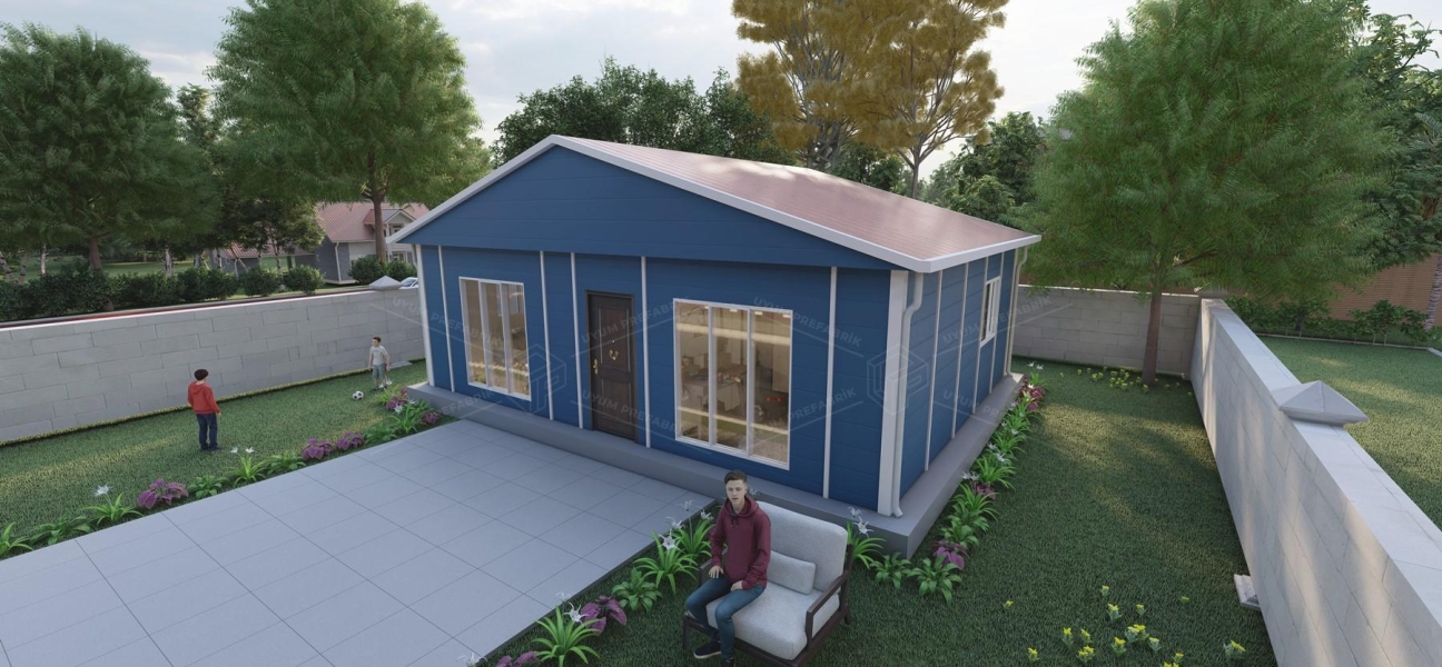 53m² Single Storey Prefabricated Houses