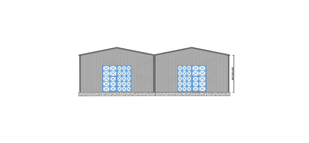 600m² Çelik Hangar Binası 