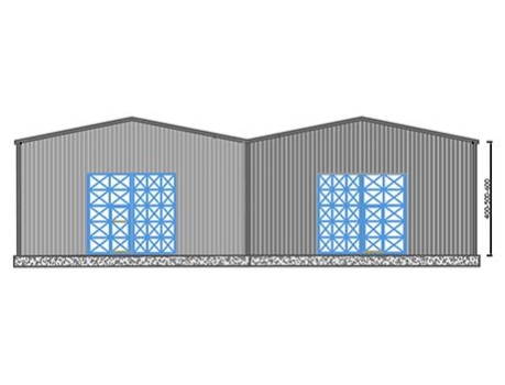 600m² Steel Hangar Building