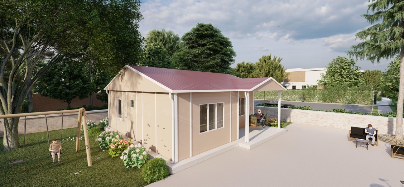62m² Single Storey Prefabricated Houses