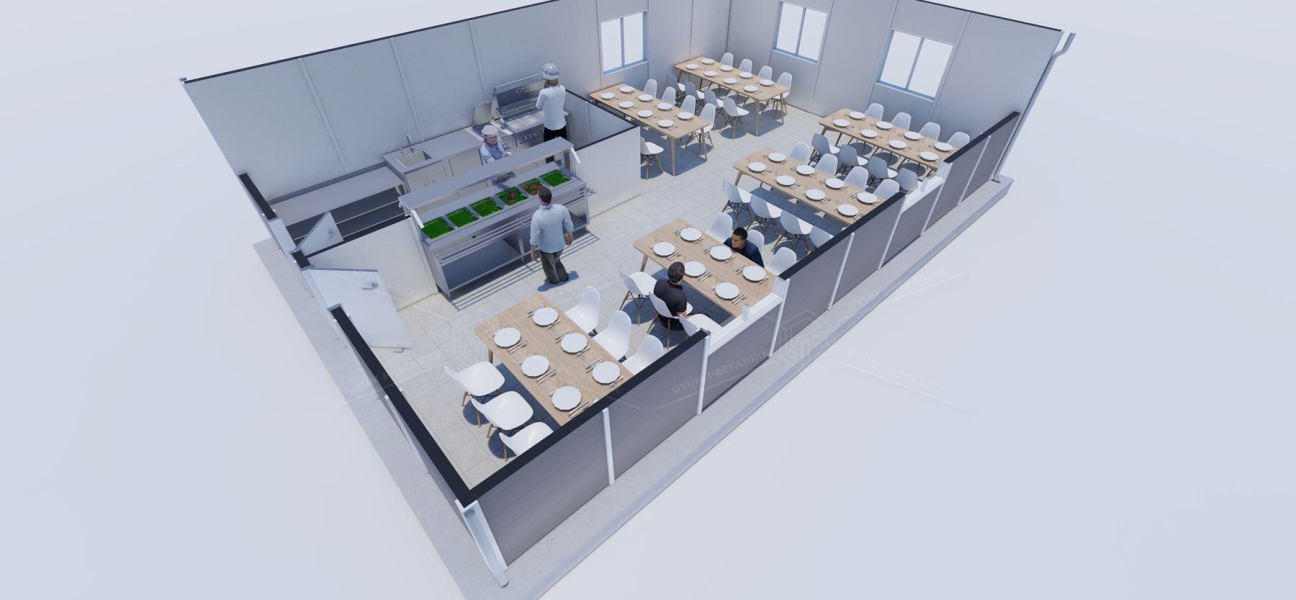 65m² Prefabricated Dining Hall Building