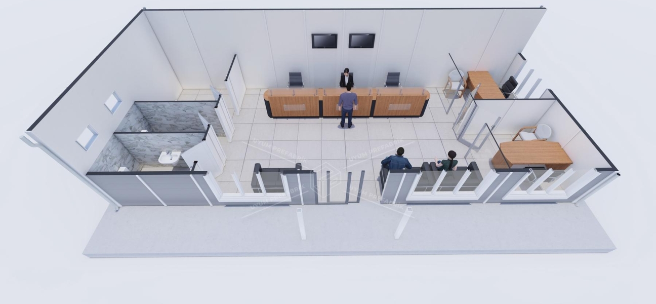 66m² Prefabricated Bank Building