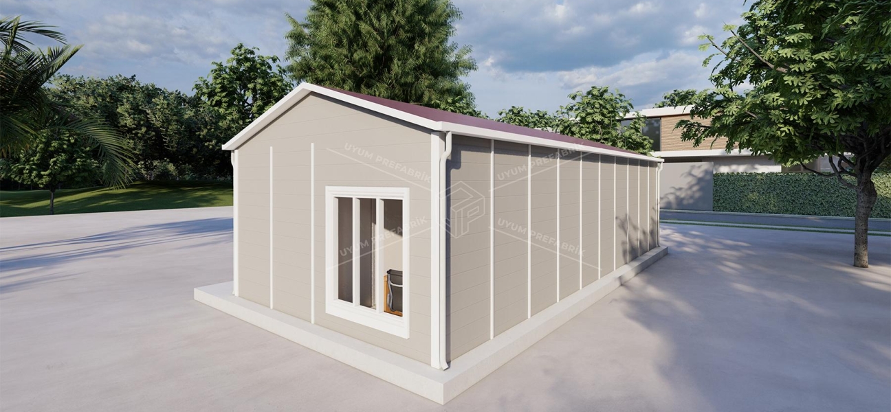 66m² Tek Katlı Prefabrik Banka Binası 