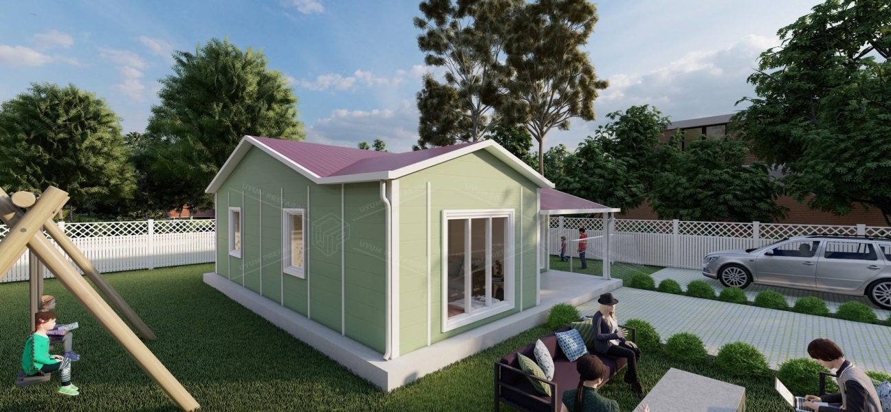 68m² Single Storey Prefabricated Houses