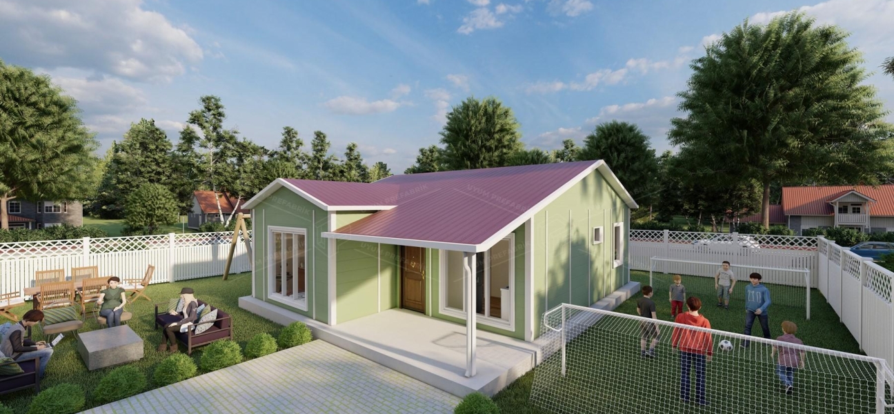 68m² Tek Katlı Prefabrik Konut