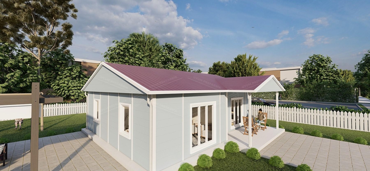 74m² Tek Katlı Prefabrik Ev 