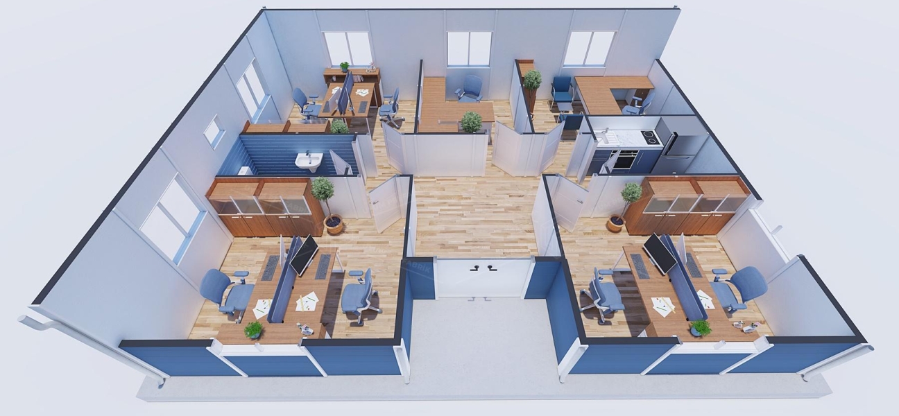 78m² Prefabricated Office Building