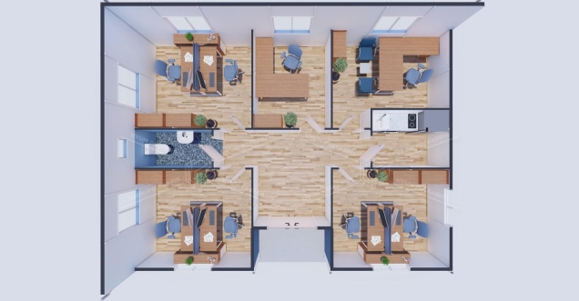 78m² Prefabricated Office Building