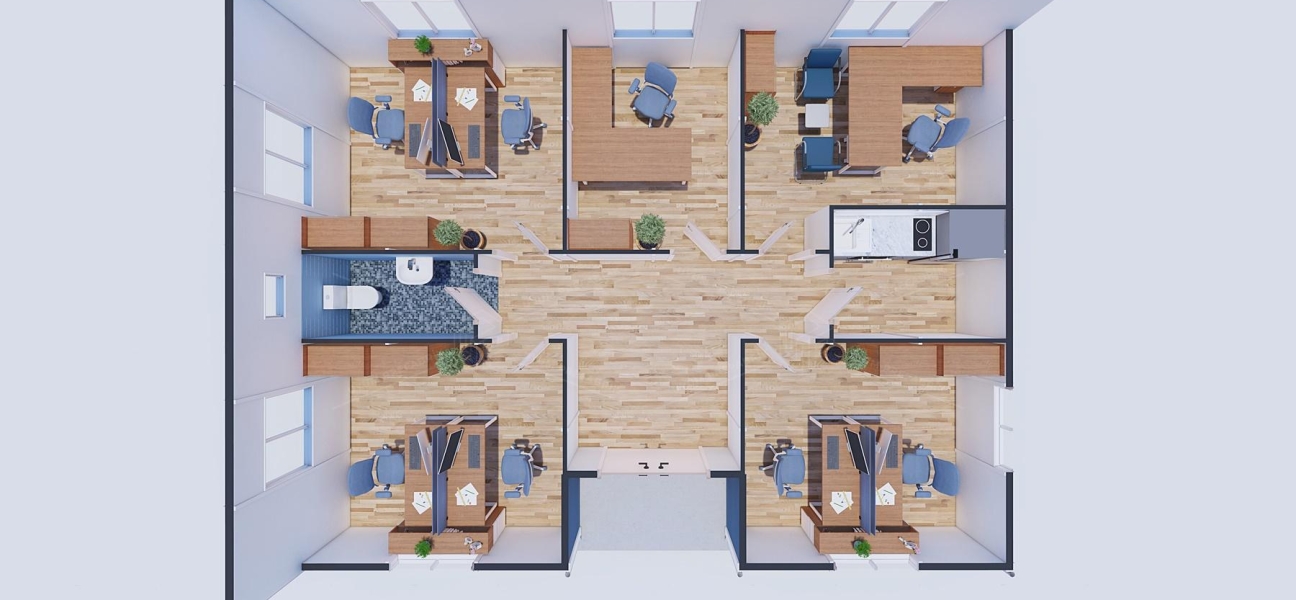 78m² Prefabrik Ofis Binası