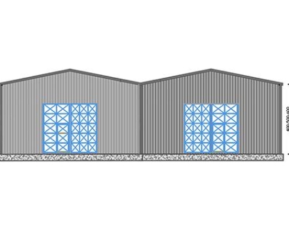 800m² Çelik Hangar Binası 