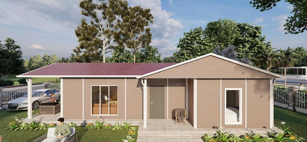 80m² Ağva Tek Katlı Prefabrik Ev 
