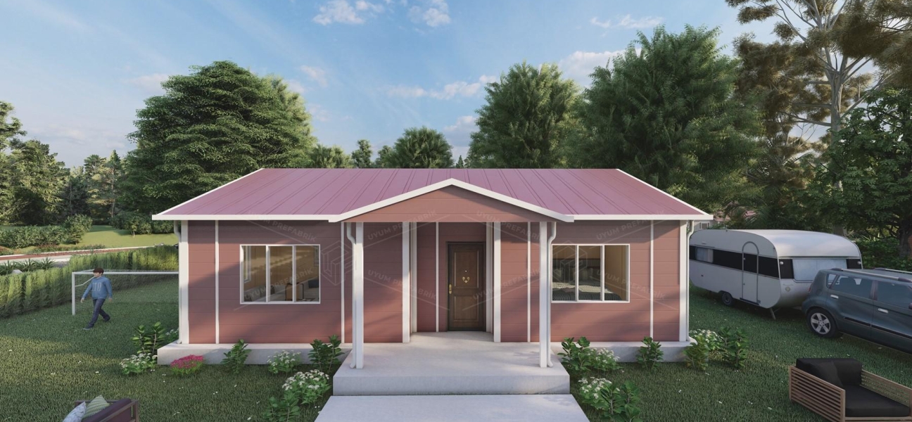 81m² Single Storey Prefabricated Houses