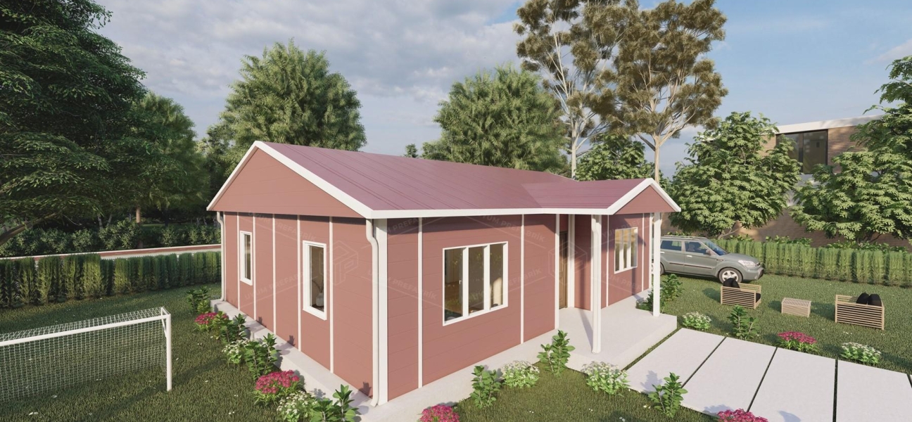 81m² Tek Katlı Prefabrik Ev 