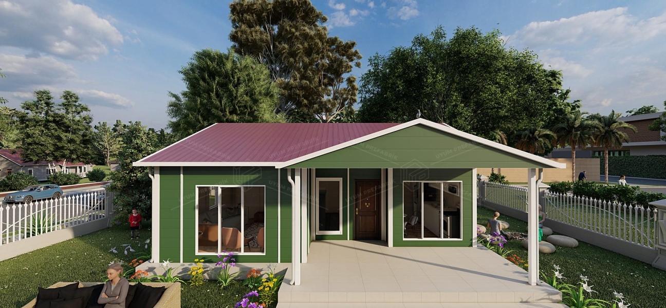 85m² Tek Katlı Prefabrik Ev 