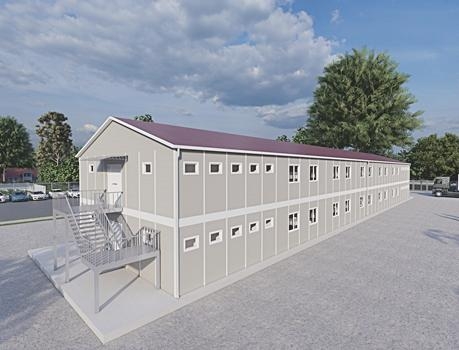 900m² (450+450) Prefabricated Dormitory Building