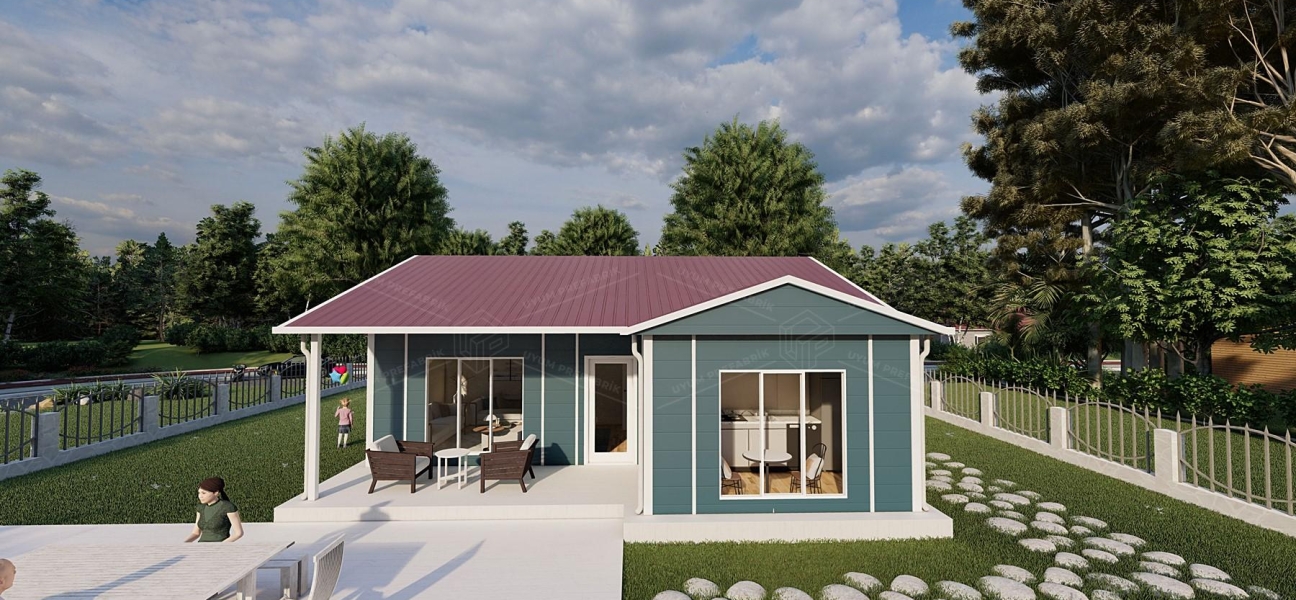 92m² Gölcük Single-Storey Prefabricated House