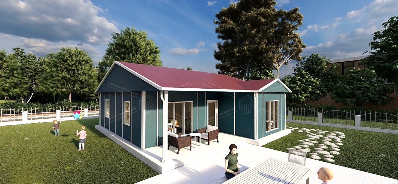 92m² Gölcük Tek Katlı Prefabrik Ev 