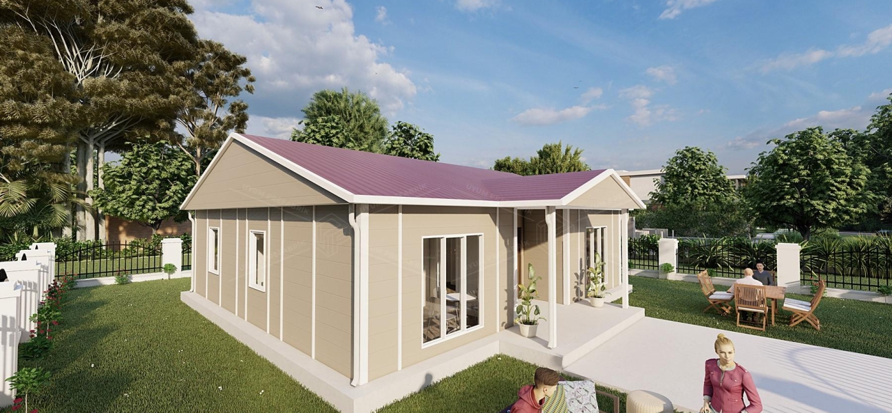 96m² Kapadokya Tek Katlı Prefabrik Ev 