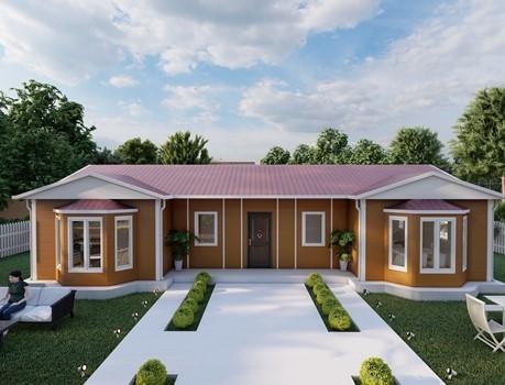 98m² Single Storey Prefabricated Houses