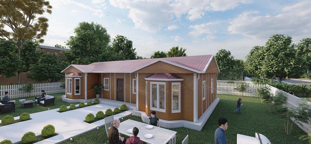 98m² Tek Katlı Prefabrik Ev 
